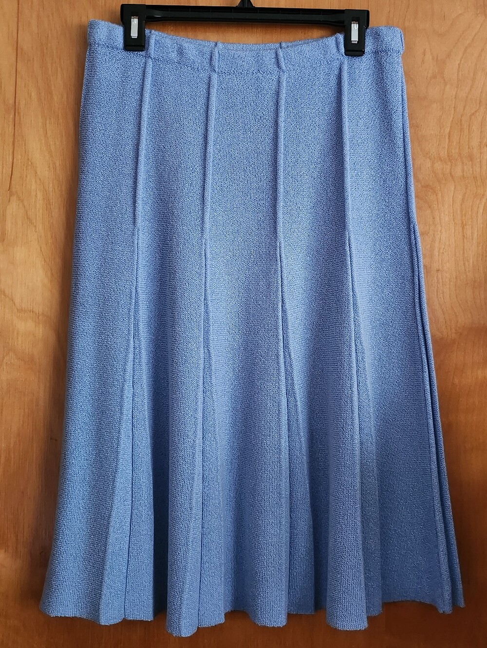 Blue A-Line Pleated Skirt Size 12
